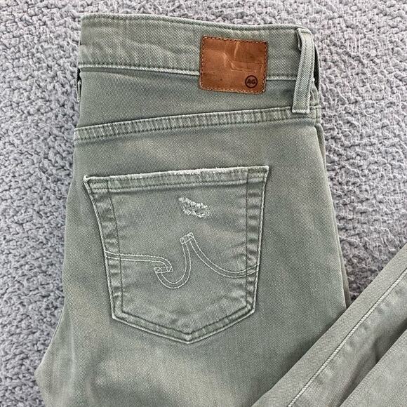 AG Adriano Goldschmied The Ex-Boyfriend Slim Slouchy Distressed Crop Jeans 26R - Picture 7 of 16